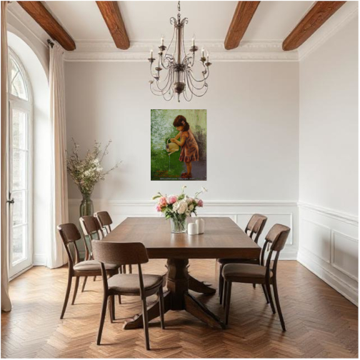 Girl with a watering can - Image 3